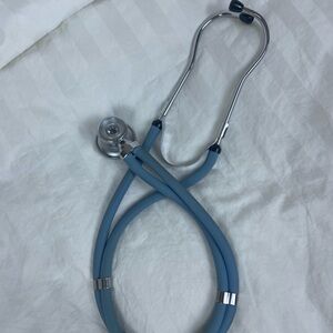 Medical Grade Double Tube Blue Stethoscope Dual Head Adult